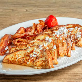 French Toast Stack (2) w/Butter, Powered Sugar & Syrup